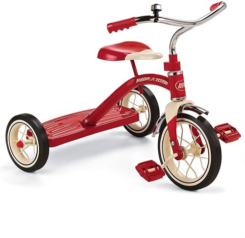 Radio Flyer Classic Red 10" Tricycle for Toddlers ages 2-4