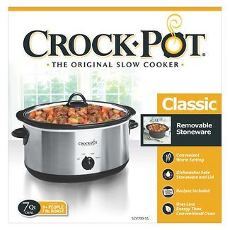 Crock-Pot  26.4 L Manual Slow Cooker 120V in Silver SCV700-SS