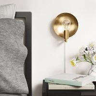 Sconce Reflector Lamp (Includes LED Light Bulb) Brass - Project 62™ - 120V