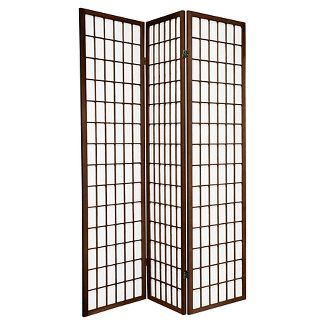 1.82 M Tall Window Pane Shoji Screen 3 Panels - Oriental Furniture