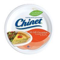 Chinet Classic White Lunch Plate - 60ct