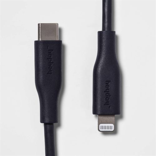 heyday 122 cm USB-C to Lightning Round Cable - Dusk Blue