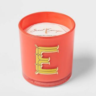 7oz Sweet Escape Monogram 'E' Red Candle - Opalhouse™