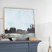 Treeline Abstract Framed Canvas - Threshold™ designed with Studio McGee 91cm  x 91cm