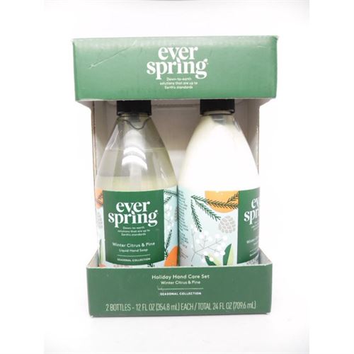 Winter Citrus & Pine Hand Soap + Lotion Gift Set - 709 ml - Everspring™