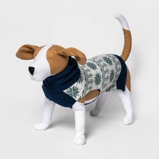 Snowflake Dog and Cat Sweater - Blue - Wondershop™