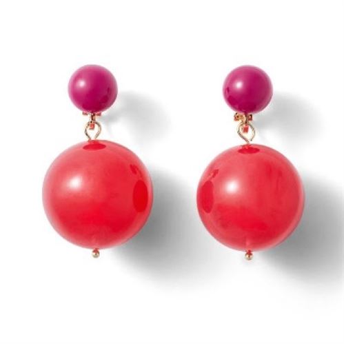 Rachel Comey x Target Ball Drop Earrings in Red/Pink