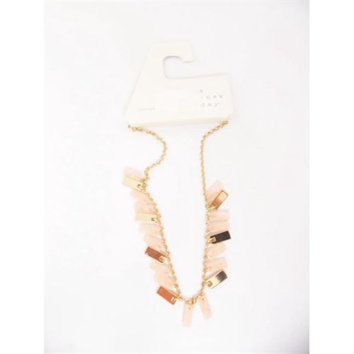 A New Day Statement Necklace - Coral, Pink