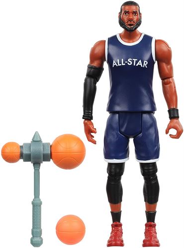 Moose Toys Space Jam: A New Legacy - Baller Action Figure - 5" Lebron James with Acme B-Ball Blocker