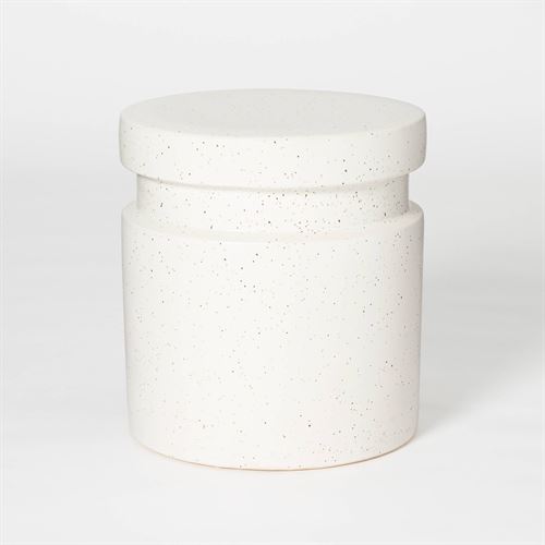 Murray Round Ceramic End Table White - Threshold™ designed with Studio McGee