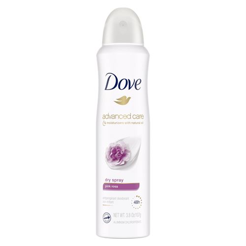 Dove Advanced Care Pink Rosa 48-Hour Antiperspirant & Deodorant Dry Spray – 3.8oz