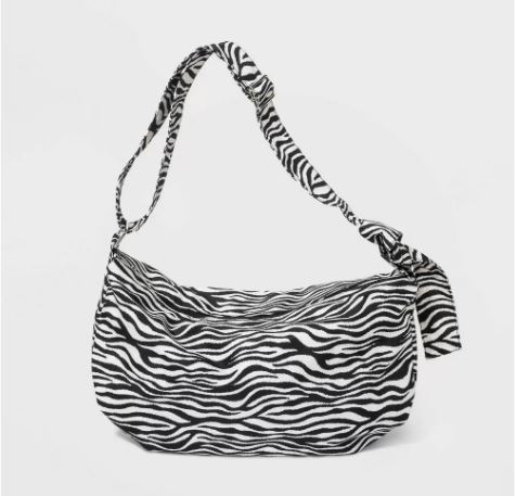 Zebra Print Slouchy Shoulder Handbag - Wild Fable , Multicolored/Zebra Print