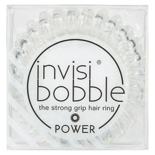 Invisibobble‏, Power, Strong Grip Hair Ring, Crystal Clear,