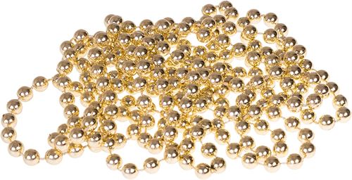 25' 8mm Plastic Bead Christmas Garland Gold - Wondershop