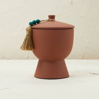 17oz Lidded Terracotta Jar 3-Wick Teal Tropic Oasis Candle - Opalhouse™ designed with Jungalow™