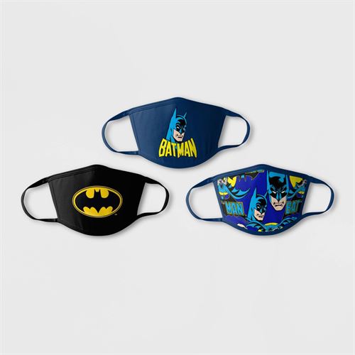 Kids' 3pk Batman Face Mask