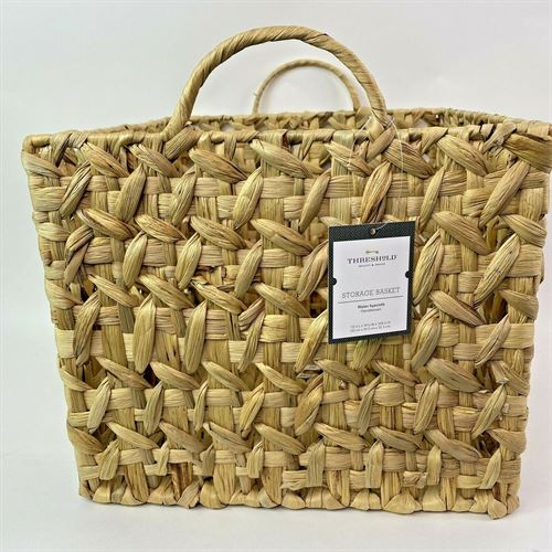 Threshold Storage Basket - Water Hyacinth Handwoven - 36 cm