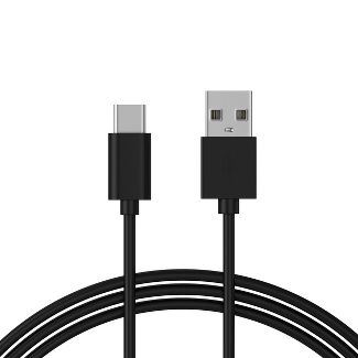 Just Wireless 3.04 m TPU Type-C to USB-A Cable - Black
