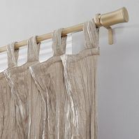 Odelia Distressed Velvet Tab Top Light Filtering Curtain Panel - No. 918