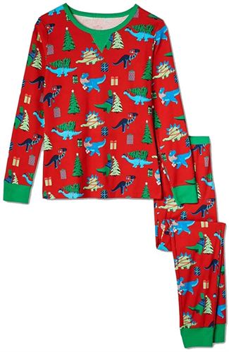 Wondershop Women's Holiday Dinosaur Print Pajama Set - Red