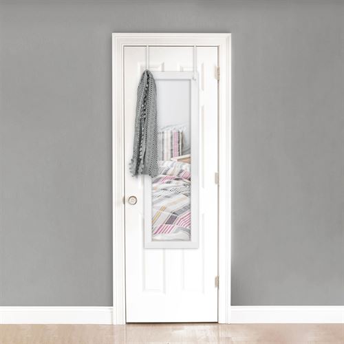 SALT™ 52-Inch x 16-Inch Rectangular Over-the-Door Mirror in White