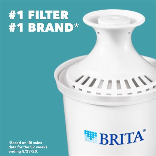 Brita Standard Metro Water Filter Pitcher, Small 5 Cup, White, 1 Count