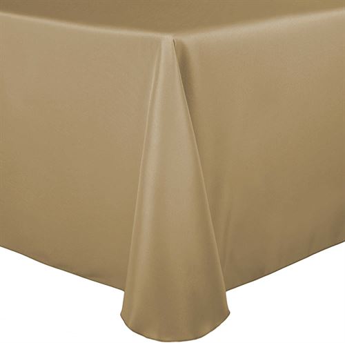 Ultimate Solid Linen 132x178 cm Oblong Tablecloth in Camel
