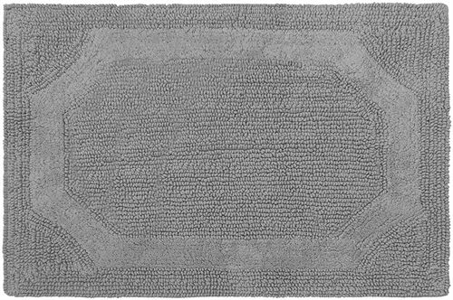 Laura Ashley Reversible Cotton  43 × 60 cm. Bath Mat, Charcoal