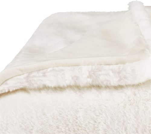 Vera Wang | Lapin Collection | Soft and Cozy Faux Fur Throw Blanket