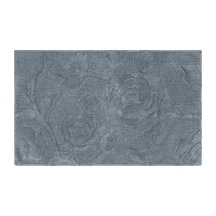 Bee & Willow™ 53 x86 cm  Faded Floral Bath Rug in Grey