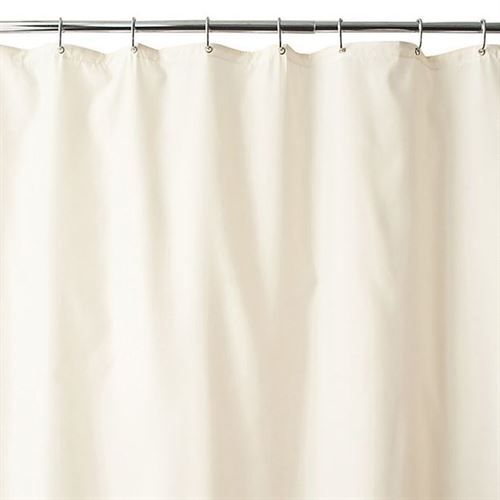 Wamsutta 137cm  x 198 cm Fabric Shower Curtain Liner in Ivory