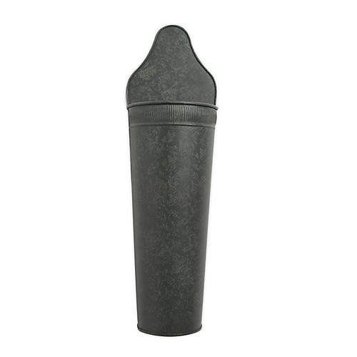 Bee & Willow™ Home Galvanized Metal Wall Vase in Grey