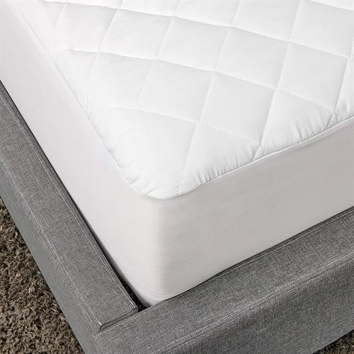 Sealy Luxury 100% Cotton Fitted Mattress Pad, King White