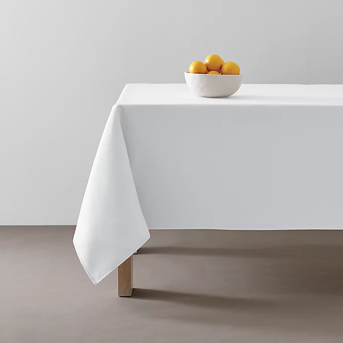 Simply Essential™ Essentials Solid Color 152.4-cm x 259.0-cm Oblong Tablecloth in White