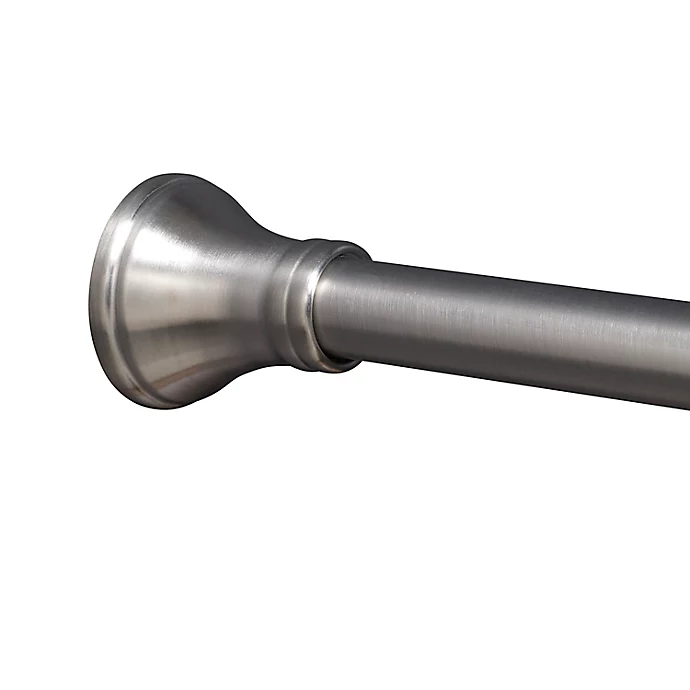 Titan® Dual Mount Stainless Steel Finial Shower Rod in Nickel