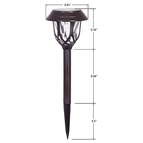 Westinghouse Solar Pathway Lights in Black (Set of 6)