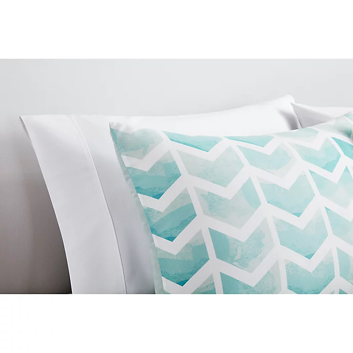 Simply Essential™ Watercolor Chevron 2-Piece Twin/Twin XL Comforter Set in Blue