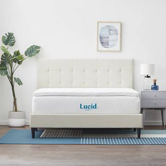 Essence 2" Covered Gel Mattress Topper with Microban Antimicrobial Technology - Lucid