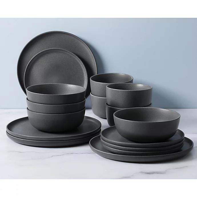 Artisanal Kitchen Supply Soto 16-piece Dinnerware Set - Ash Gray