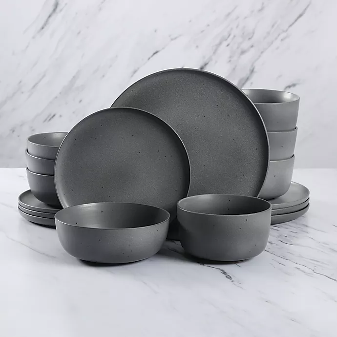 Artisanal Kitchen Supply Soto 16-piece Dinnerware Set - Ash Gray