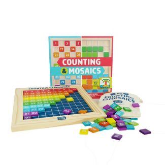 Chuckle & Roar Counting & Mosaics Montessori Learning Activity Board