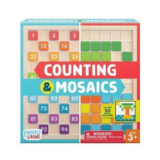 Chuckle & Roar Counting & Mosaics Montessori Learning Activity Board