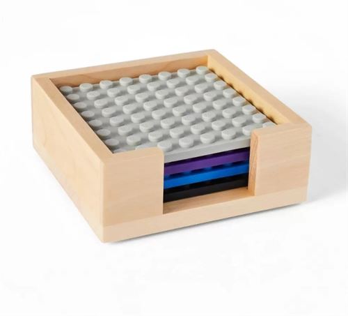 Lego Silicone Coasters  FOR CHRISTMAS  Gray/Purple/Blue/Black