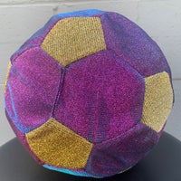 Hedstrom glitzy sport ball gold purple