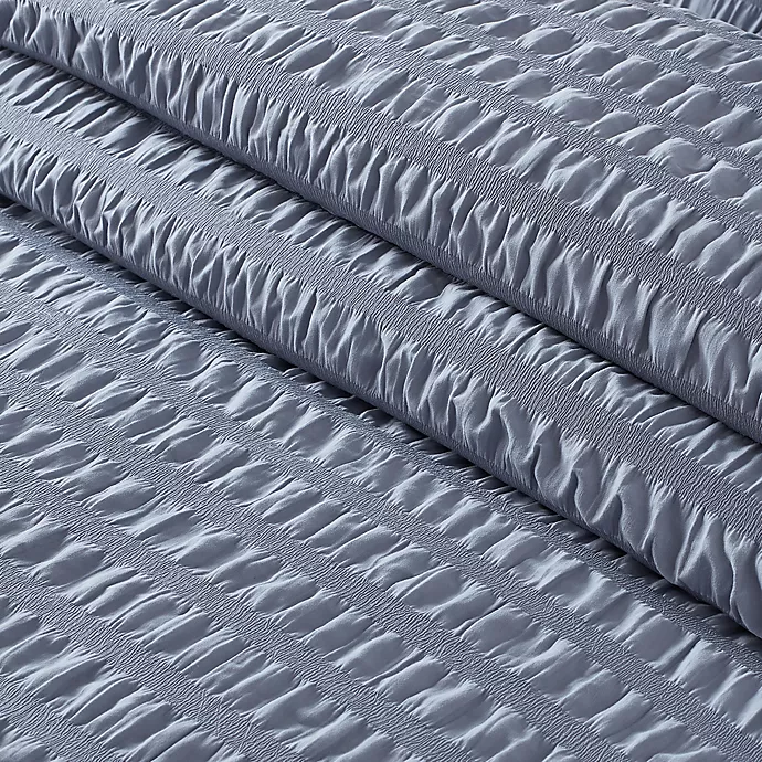 UGG® Devon Textured Striped 2-Piece Twin/Twin XL Duvet Cover Set in Tahoe Blue