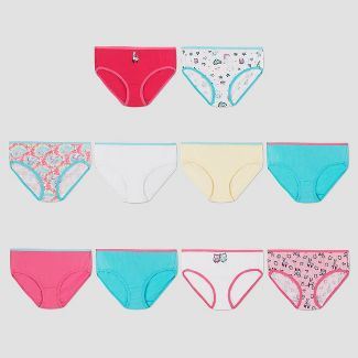 Panties  Girls Hanes Hanes Girls' Sparkle Bikinis 10-Pack » Every