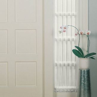 Alyssa 180 × 71cm Sidelight Window Curtain Panel Pair - Ivory