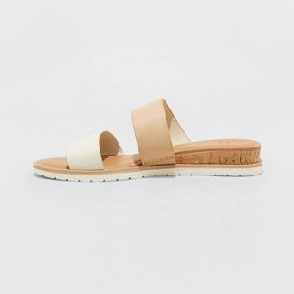 Women's Coco Two Band Slide Sandals - A New Day™