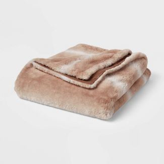 Faux Fur Throw Blanket - Threshold™