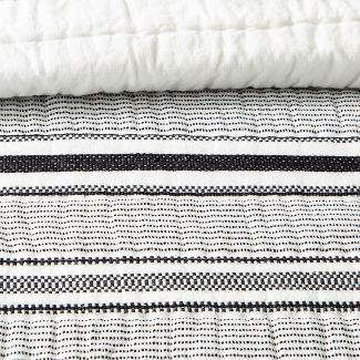 Textured Stripe Quilt Railroad Gray - Hearth & Hand™ with Magnolia
